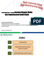 Kebijakan Dispute Klaim Dan Implementasi Audit Klaim