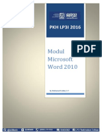 Modul Microsoft Word 2010