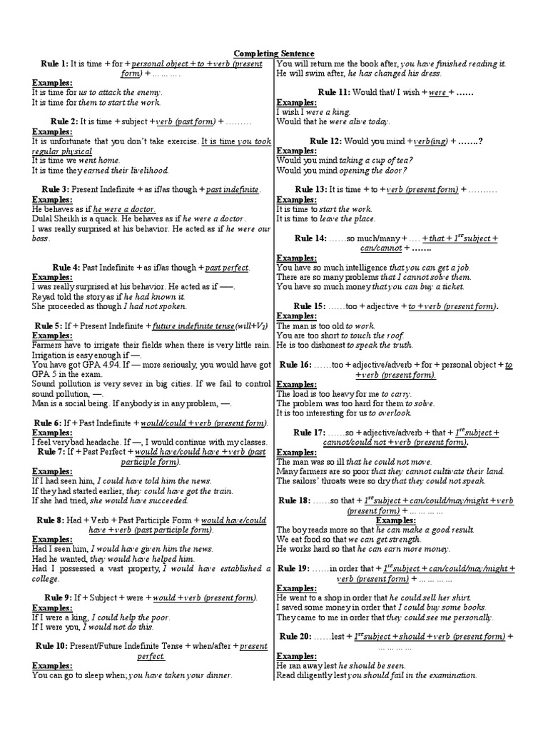 Completing The Sentence R And J 3 Worksheet Answers