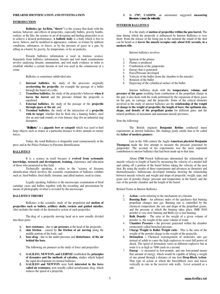 Download 271631250 Compilation Of Criminalistics Docx Docx Gun Barrel Gun Yellowimages Mockups