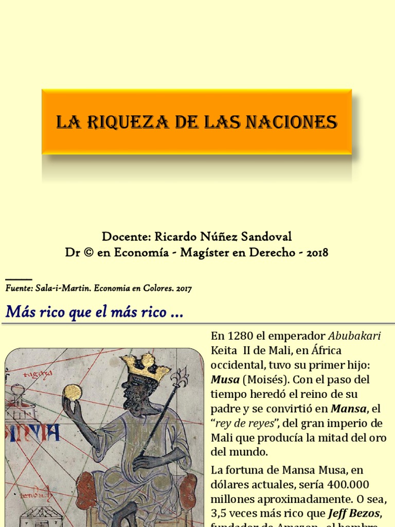 C1 La Riqueza de Las Naciones PPT RNS | PDF | Riqueza | Producto ...