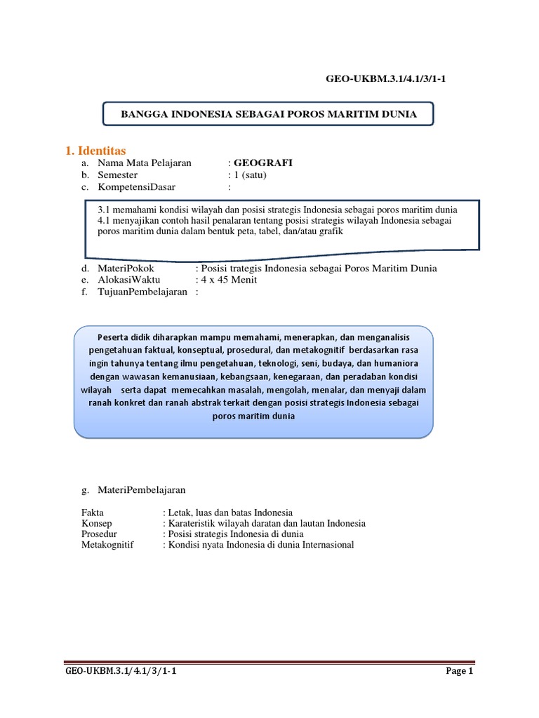 Contoh Soal Indonesia Sebagai Poros Maritim Dunia Guru Paud