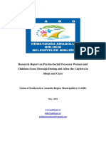 Research Report On Psycho-Social Processes Women and Children Gone Through During and After The Curfews in Silopi and Cizre