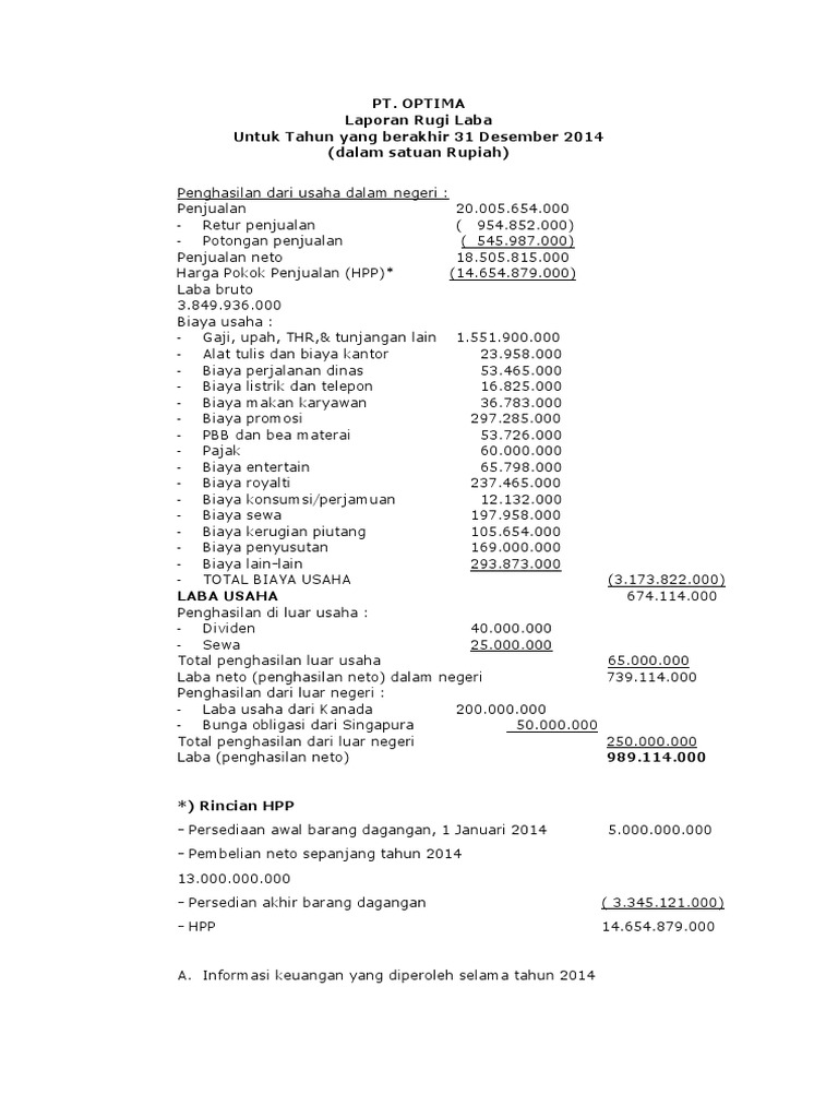 Latihan Soal Akuntansi Pajak Pdf