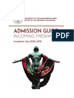 UP Admission Guide 2018-2019