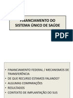 Financiamento do SUS em