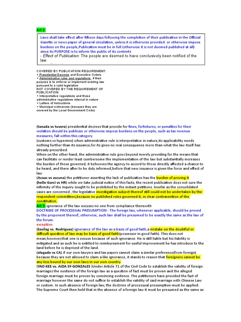 Article 21 Civil Code Jurisprudence