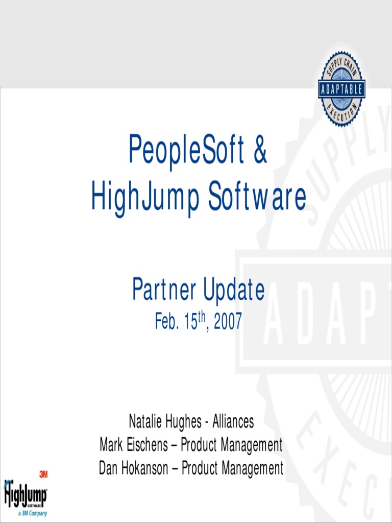 Highjump Overview PDF Inventory Barcode
