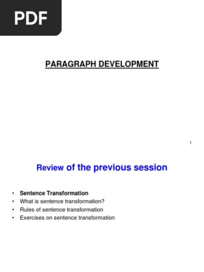 Paragraph Writing