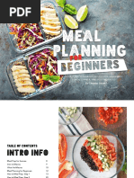 Meal plan for beginers