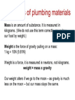 Properties of Plumbing Materials