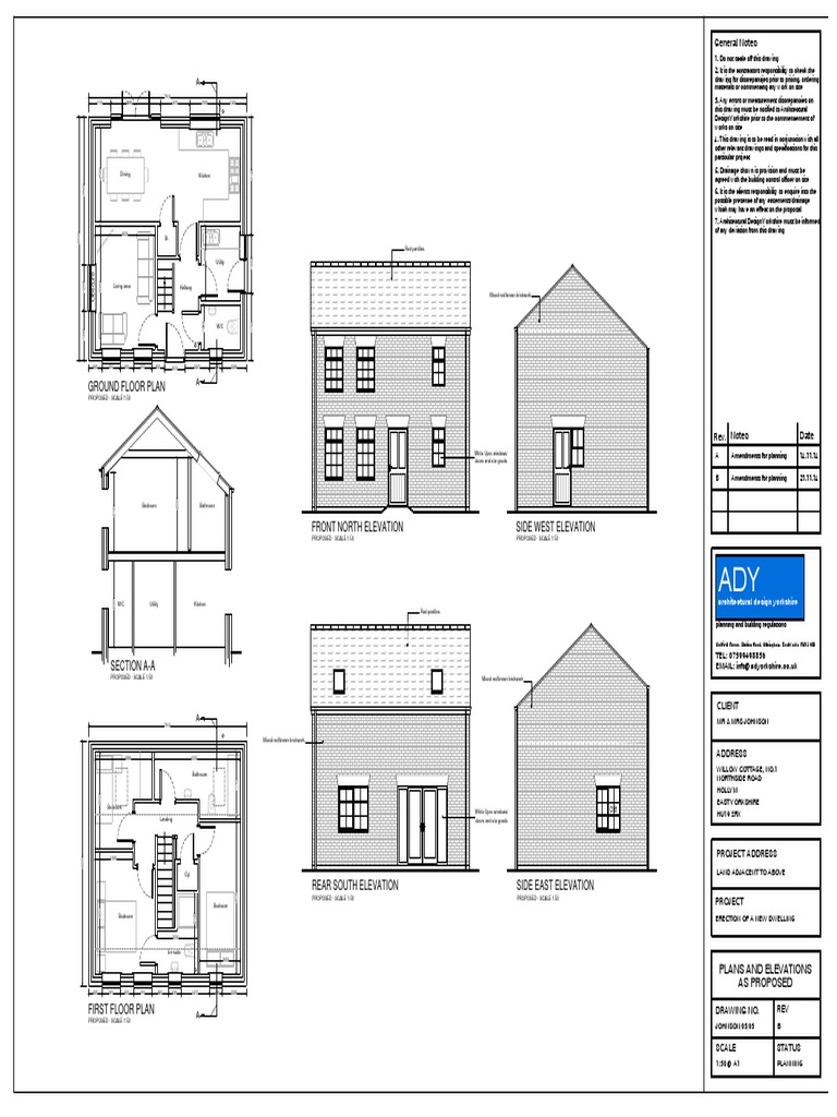 Ground Floor Plan: General Notes | PDF | Suburbs Of Brisbane ...