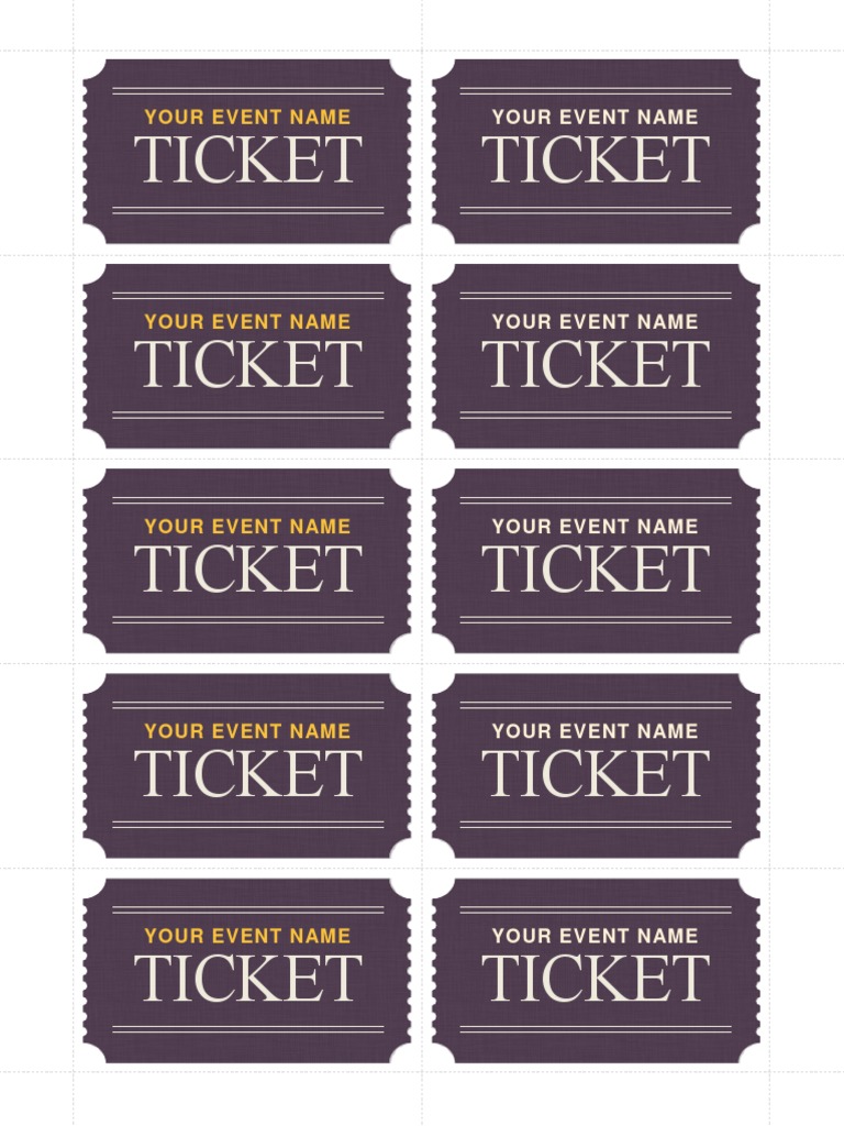 Event Name Ticket Information | PDF | Games & Activities | Language ...