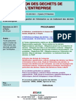 Formation Continue Gestion Des Dechets Entreprise 2011