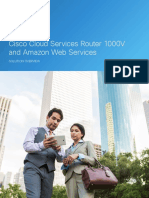 Cisco Cloud Services Router 1000V and Amazon Web Services: Solution Overview