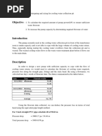 Pump Sizing of A Cooling Water Pump