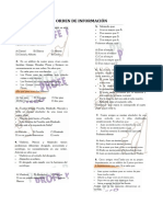 Orden de Información Clase