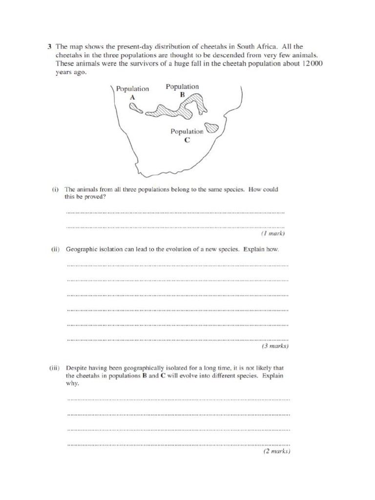 Bio2h June Exam Practice 2018 | PDF