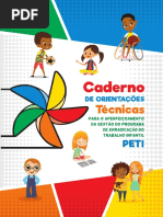 Caderno de Orientações Técnicas para Prevenção Erradicação Trabalho Infantil 
