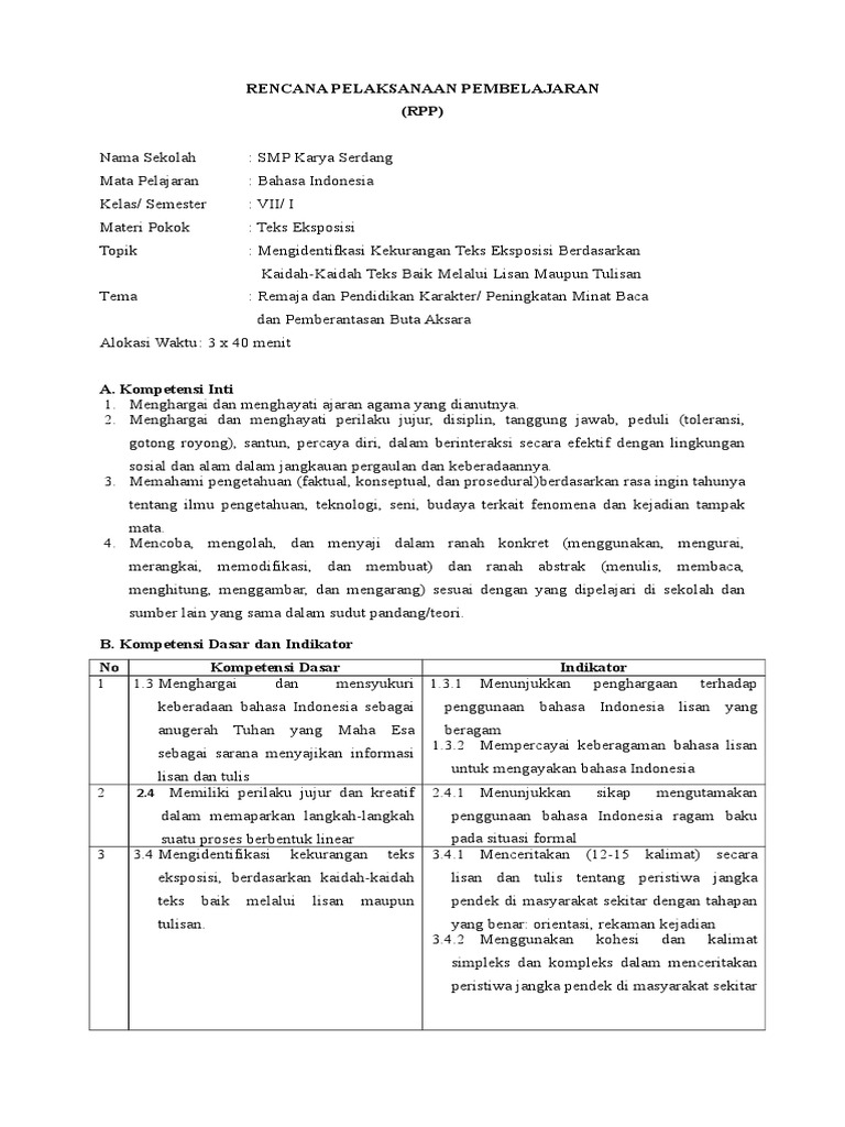 Teks Eksposisi Tentang Remaja Dan Pendidikan Karakter
