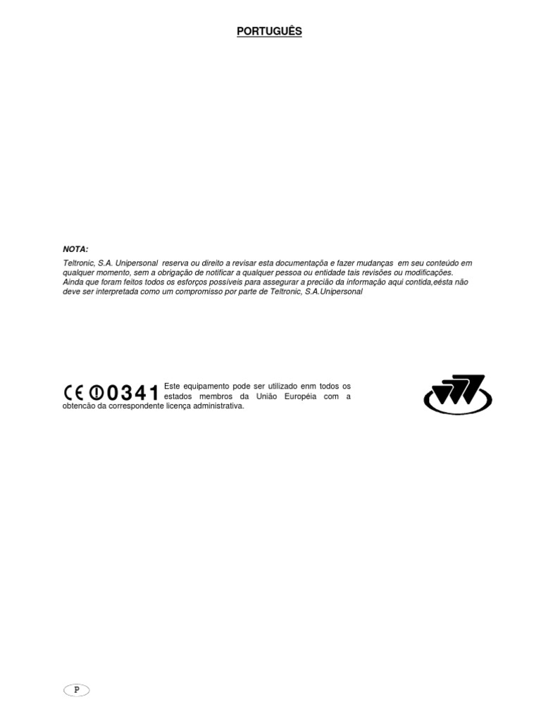 Manual do Equipamento Teltronic DT-410 | PDF | GSM | Interface de usuário