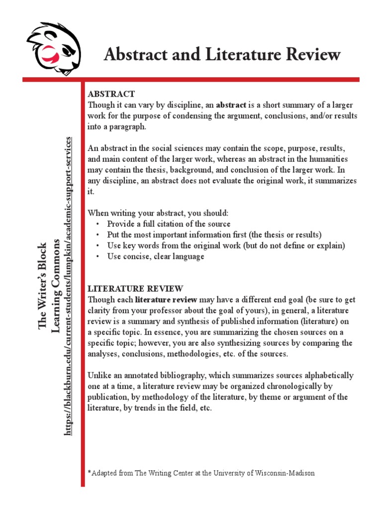 Abstract and Literature Review PDF Justification Intelligence