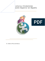 Estructura y Titulaciones España PDF