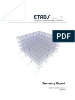 Summary Report: Model File: ETABS, Revision 0