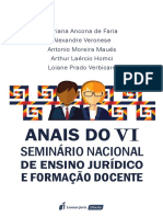 Anais do VVI Seminário Nacional de Ensino Jurídico e Formação Docente