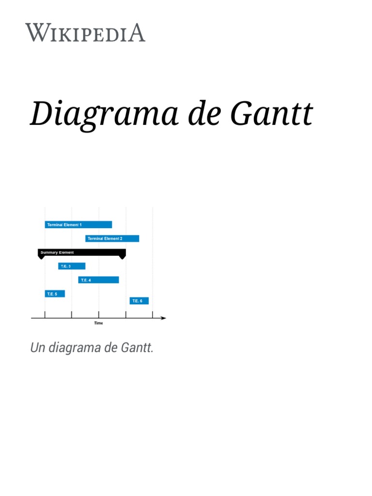 Historia del Diagrama de Gantt | PDF | Informática | Informática y ...