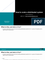 How To Scale A Distributed System