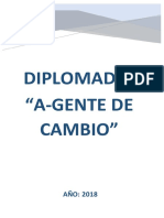 Estructura Del Diplomado a Gente de Cambio 2018