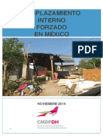 PP - Desplazamiento Interno Por Violencia en Mexico - CMDPDH-ITAM Nov 2014