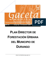 Plan Director de Forestacion Urbana