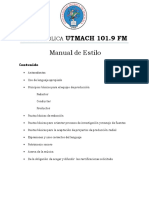 Manual de Estilo Radio Utmach