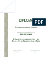 Diplomas Primer Lugar PDF