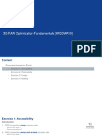 Exercises: 3G RAN Optimization Fundamentals (WCDMA16)