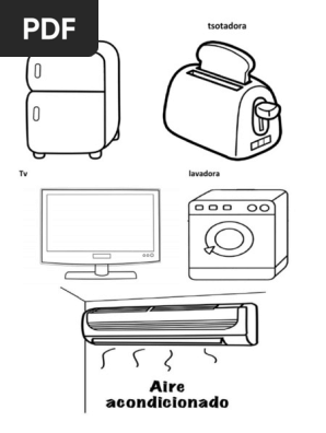 10 Enseres O Electrodomesticos Del Hogar Para Colorear Herramientas Preparacion De Comida Y Bebida
