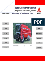 Catálogo de peças para colheitadeiras e plataformas