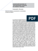 30 anos ANPUR desenvolvimento planejamento governança