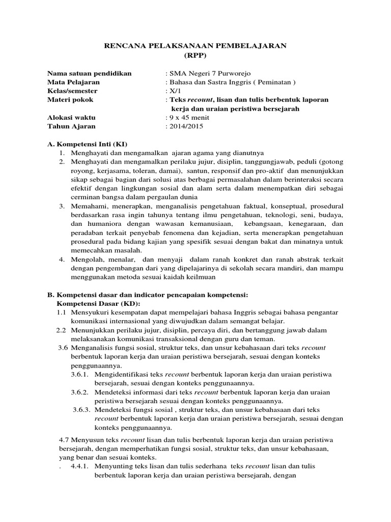 Contoh Soal Recount Text Tentang Peristiwa Bersejarah