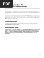 Roland Morris Low Back Pain and Disability Questionnaire Rmq1