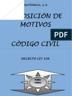 Exposicion de Motivos Codigo Civil A 3 Columnas