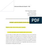 Actividad 1 Qué Son Los Derechos Humanos Para Nosotros