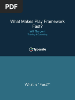 What Makes Play Framework Fast