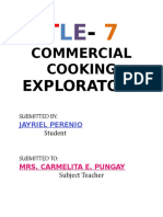 Commercial Cooking: Exploratory