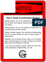 Annual Paving Project Info (Updated 7-30-2018)