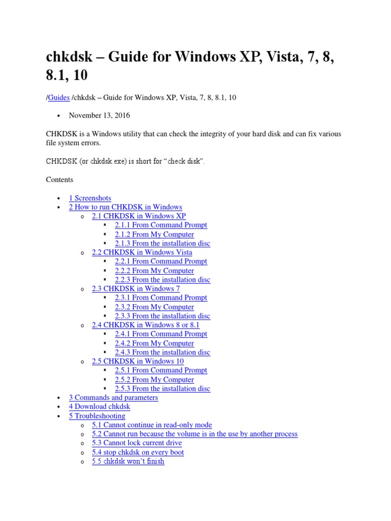 A Comprehensive Guide to Using CHKDSK to Maintain Disk Integrity Across Multiple Windows 