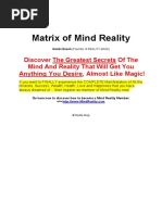 Matrix of Mind Reality | PDF | Mind | Thought
