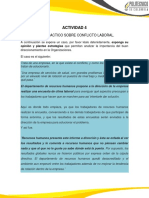 Conflicto laboral en empresa de salud